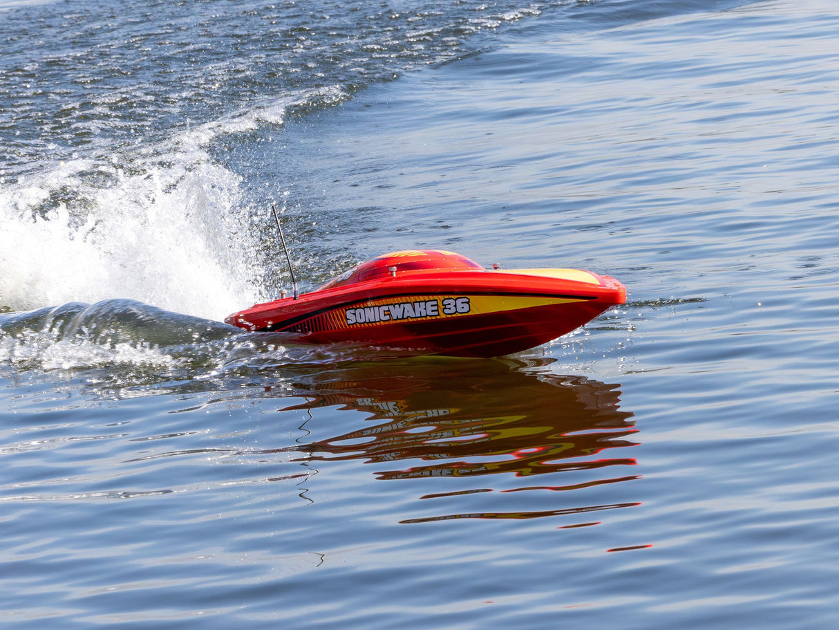 Pro Boat Sonicwake 36" V3 Self-Righting V-Hull Boat RTR - Red - Pre Order - Expected second week of December