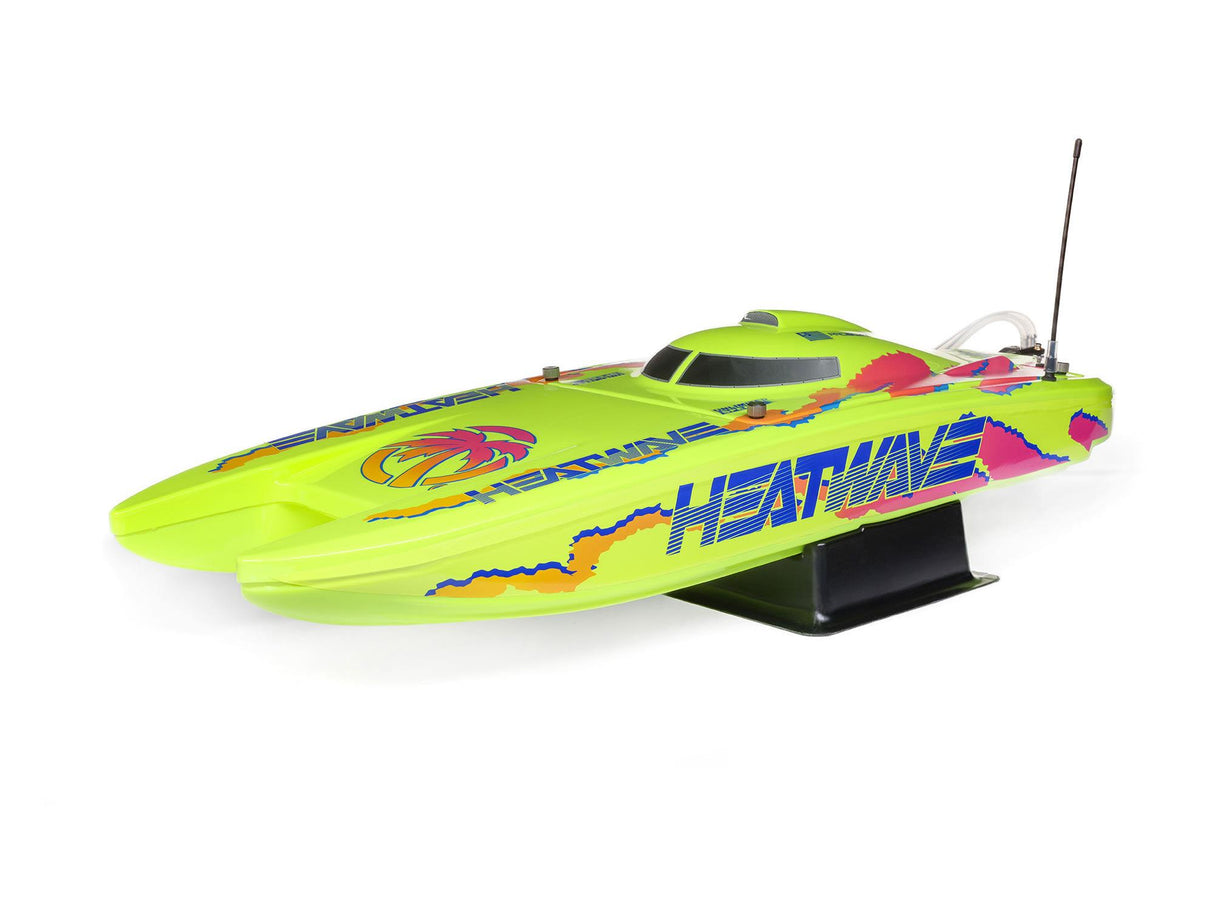 Proboat Blackjack 24 inch V2 Catamaran Brushless: RTR - Heat Wave Visual