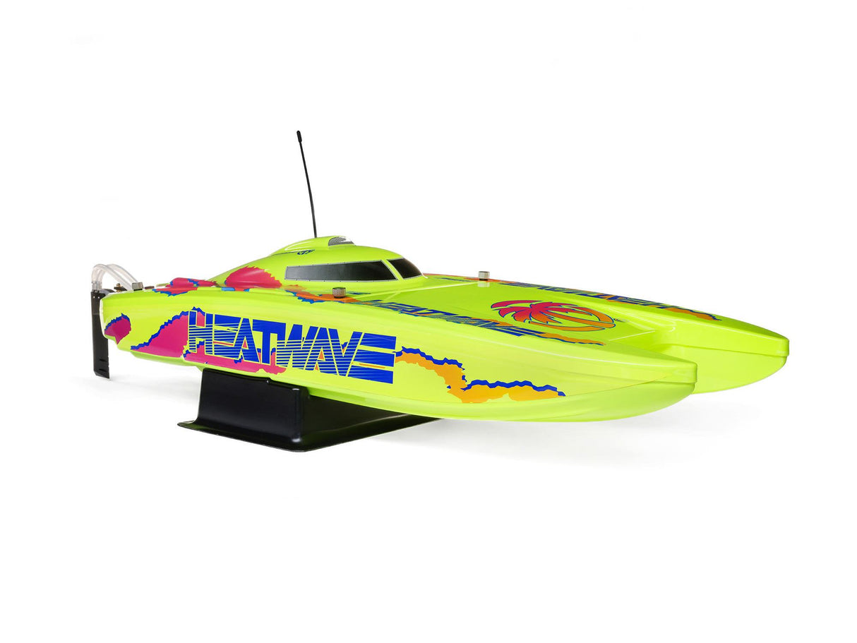 Proboat Blackjack 24 inch V2 Catamaran Brushless: RTR - Heat Wave Visual