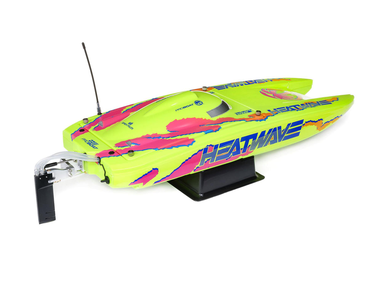 Proboat Blackjack 24 inch V2 Catamaran Brushless: RTR - Heat Wave Visual