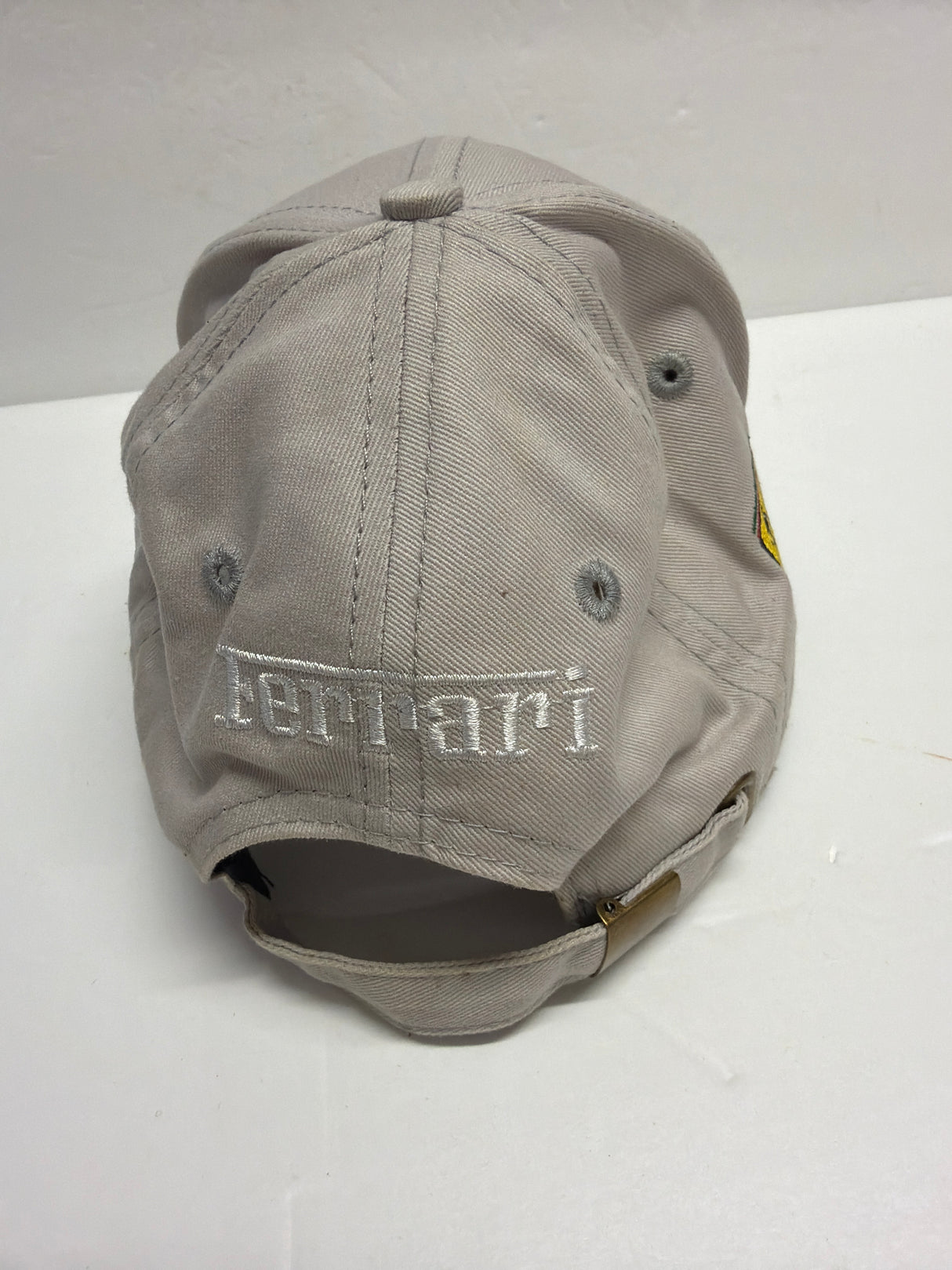 Ferrari Scuderia F1 Formula One Racing -Beige- Adjustable Baseball Cap (second hand)