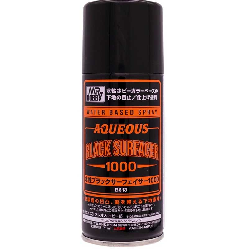 Mr Hobby Aqueous Black Surfacer 1000 B-613