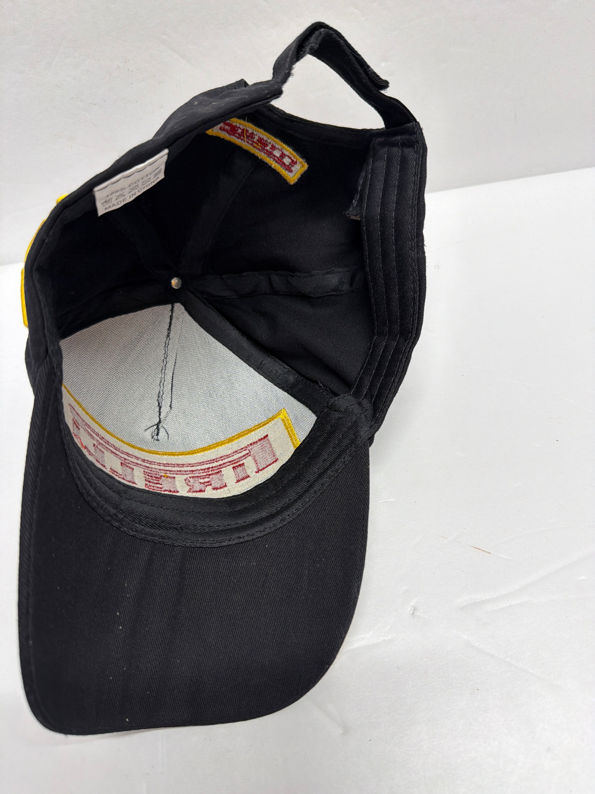 Pirelli Black Baseball Cap Yellow / Red Logo (second hand)