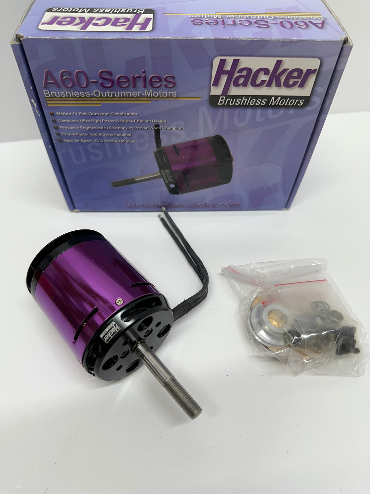 Hacker A60-18M Outrunner Brushless Motor KV190 HKRA6018M
