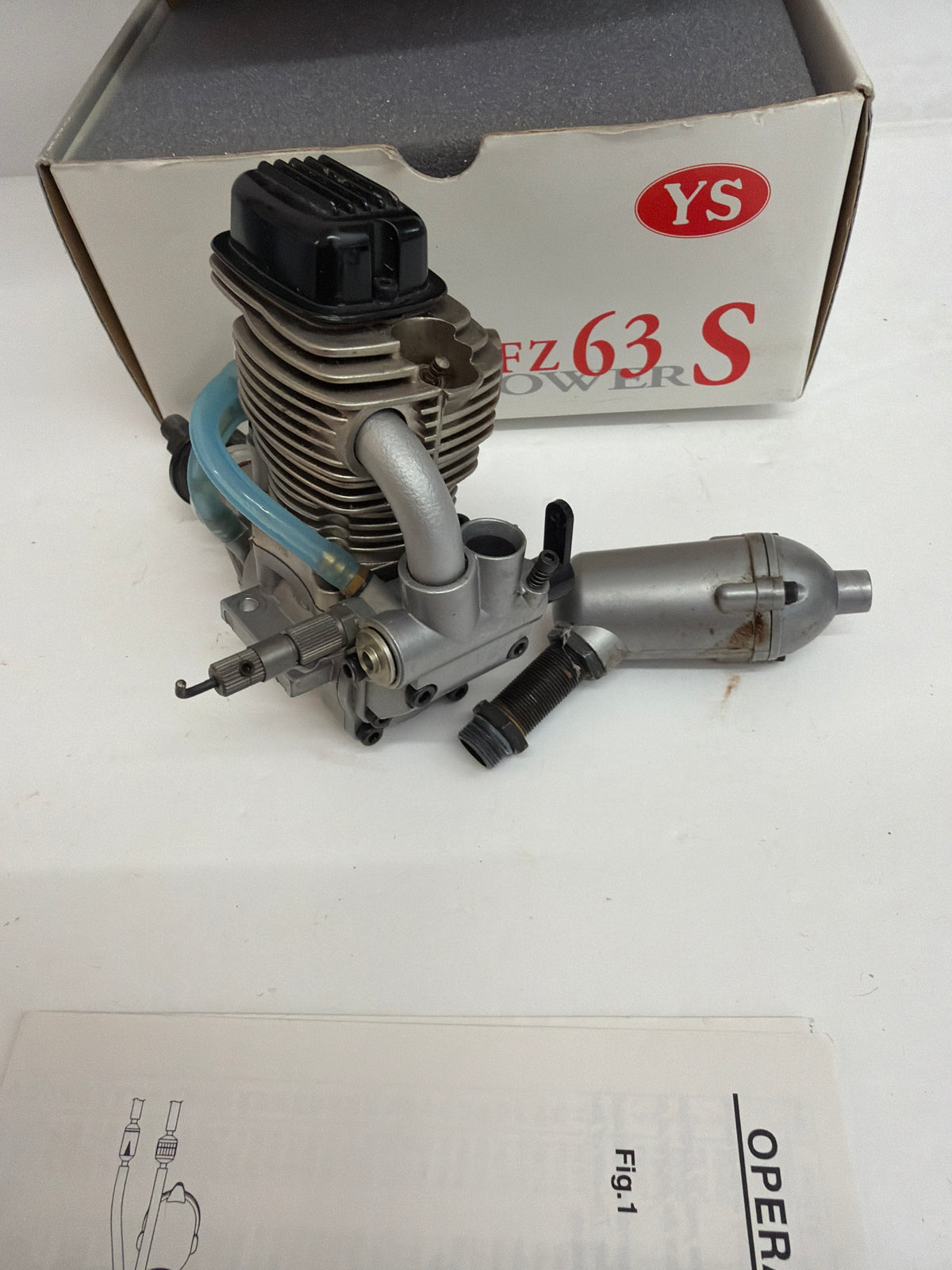 YS FZ63S (Super Charged) Four Stroke Engine with Silencer - Second Hand in box