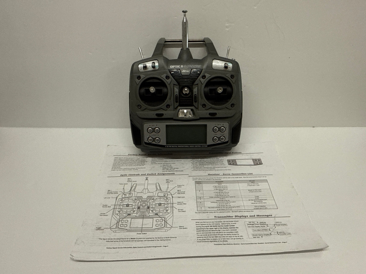 Hitec Optic 6 Second Hand (Transmitter Only) with Sprctra 35mhz module