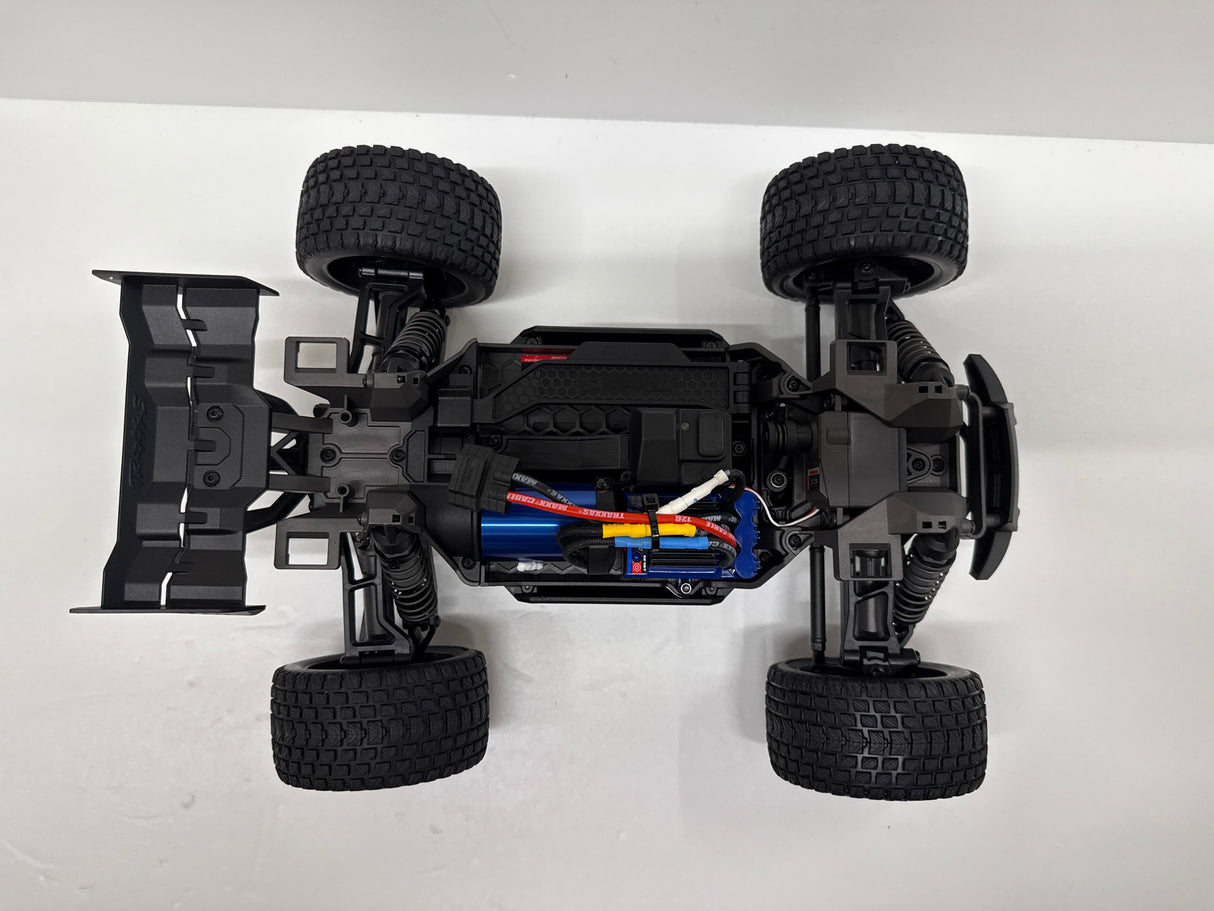 Mini XRT VXL-3S 4WD RTR Race Truck Blue (+ TQi 2-ch VXL-3S 2S LiPo USB-C Charger Clipless Body) FRONT MODIFIED