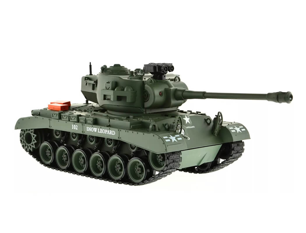BROTHER TANK RC TANK 1:18 USA M26 PERSHING SNOW LEOPARD - GREEN