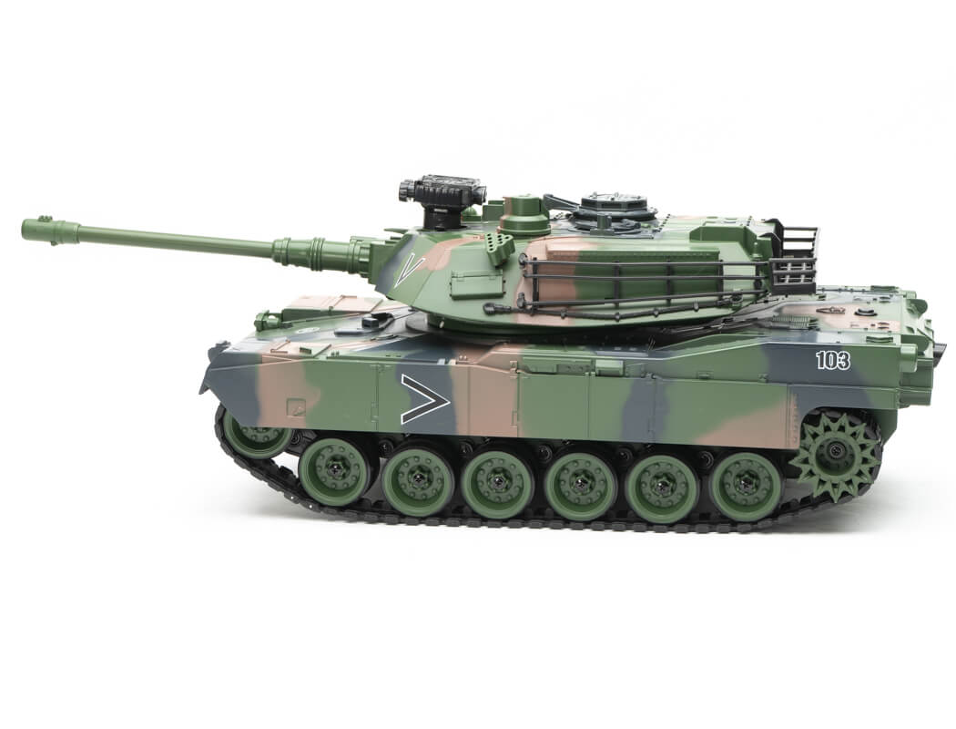 BROTHER TANK RC TANK 1:18 USA M1A2 CAMO GREEN