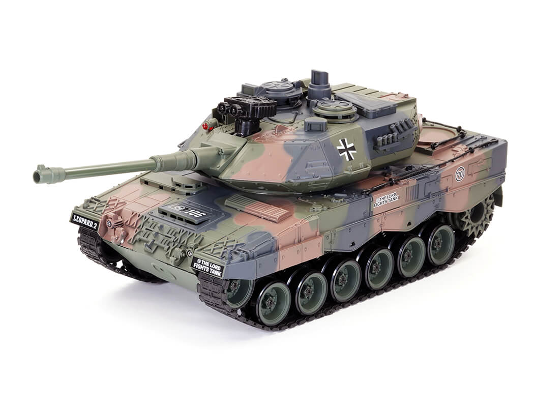 BROTHER TANK RC TANK 1:18 GERMAN LEOPARD 2 - CAMO
