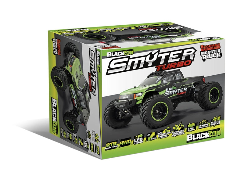 BlackZon Smyter MT Turbo 1/12 4WD 3S Brushless - Green 540251