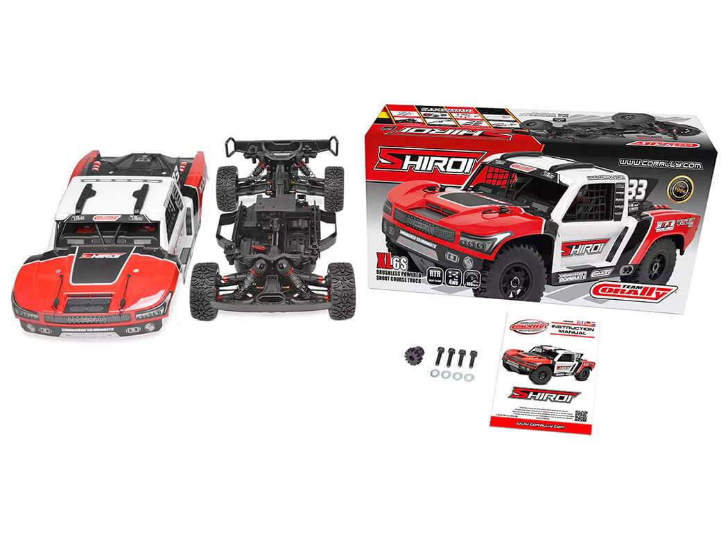 CORALLY SHIROI XP6 BRUSHLESS SHORT COURSE TRUCK RTR - RED