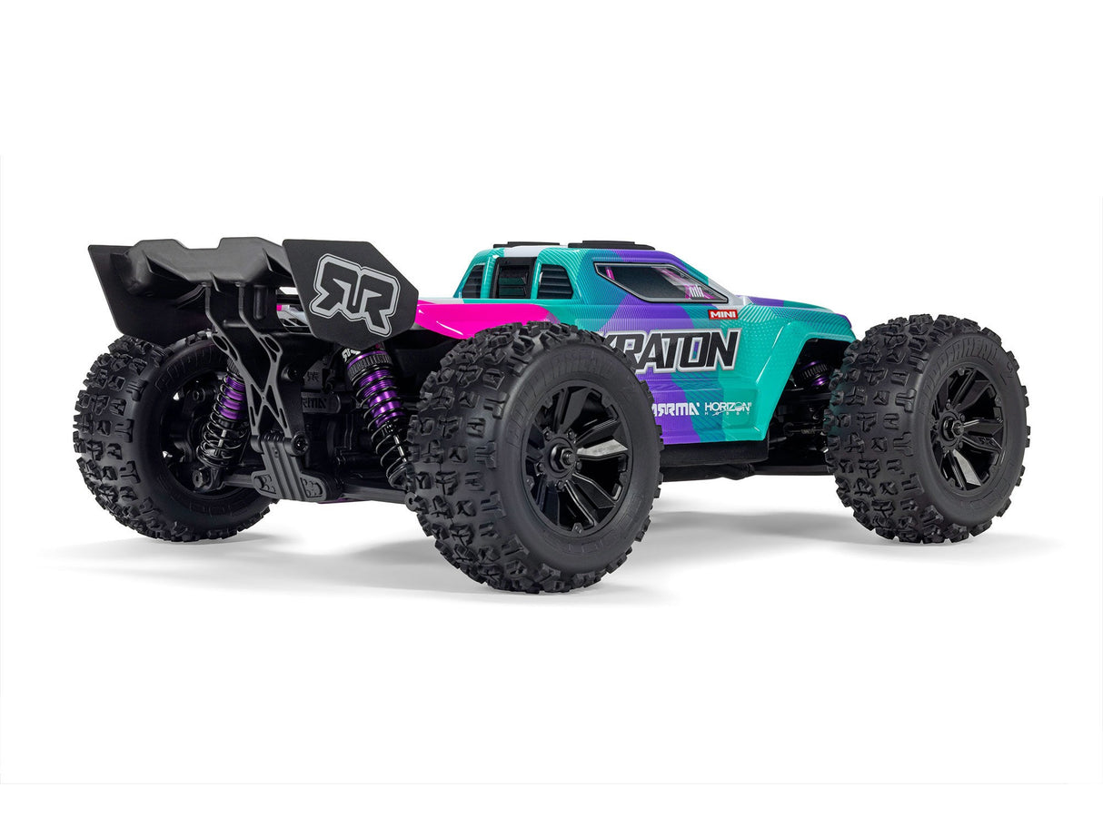 Arrma 1/16 MINI KRATON 3S DSC 4X4 RTR with Batt/Charg Teal/Pink C-ARA2508ST2 NEW - Pre Order - Expected mid March