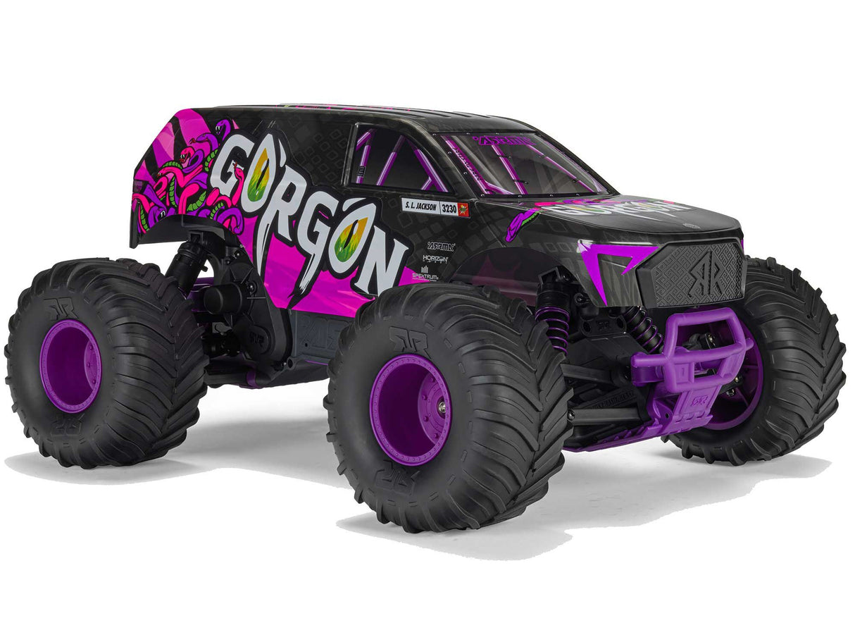 Arrma 1/10 GORGON MEGA 550 2WD MT with Battery & Charger Purple