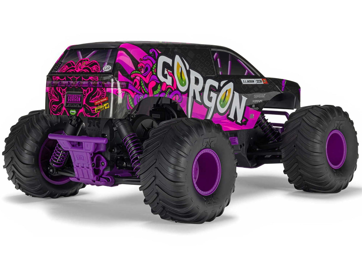 Arrma 1/10 GORGON MEGA 550 2WD MT with Battery & Charger Purple