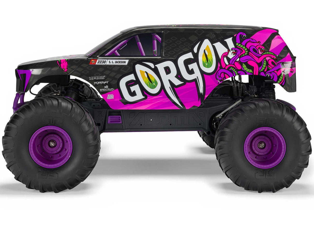 Arrma 1/10 GORGON MEGA 550 2WD MT with Battery & Charger Purple