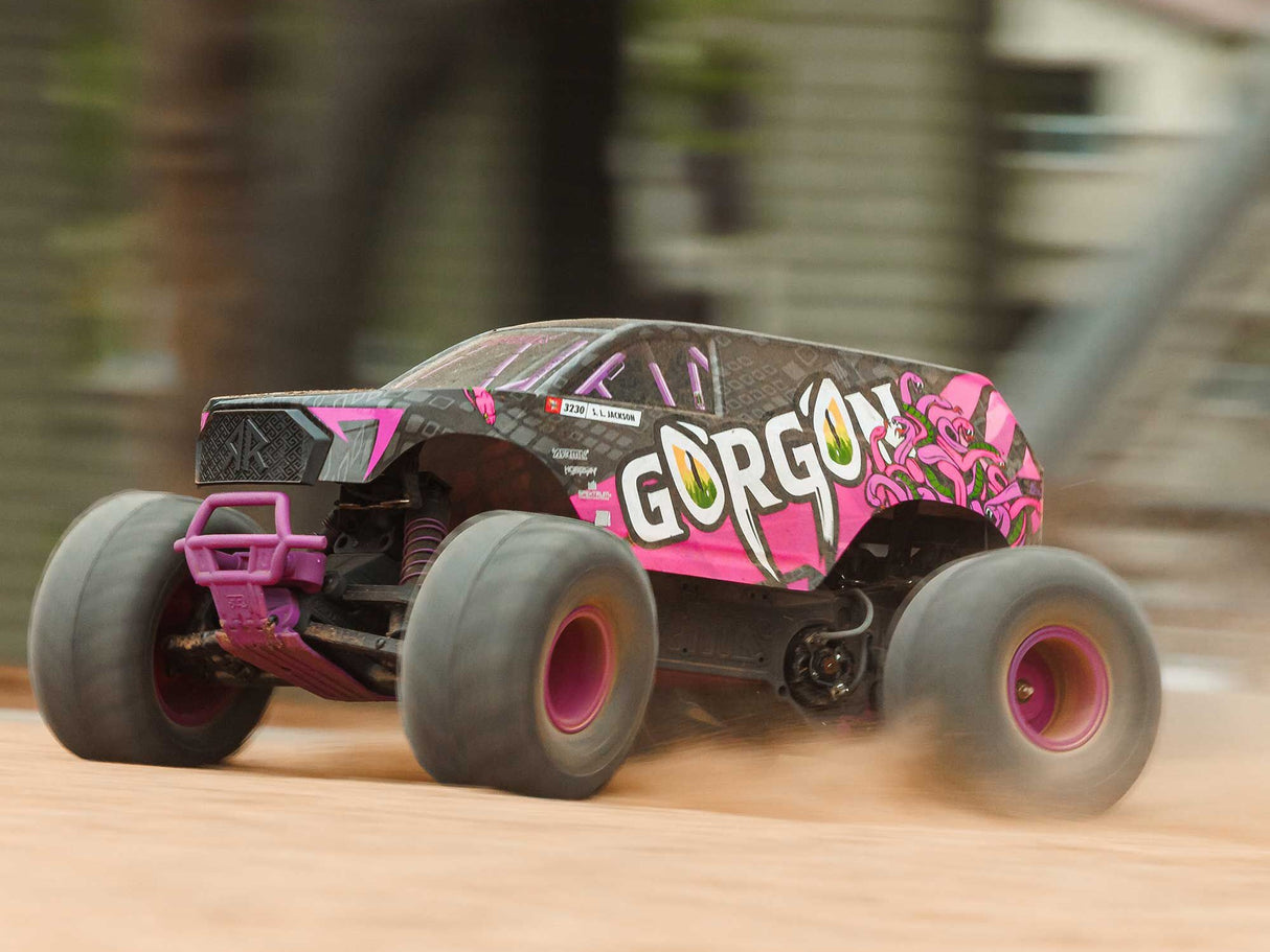 Arrma 1/10 GORGON MEGA 550 2WD MT with Battery & Charger Purple