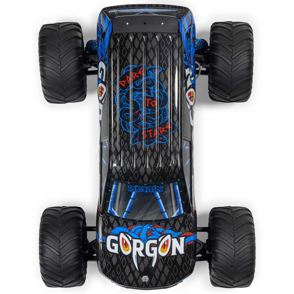 Arrma 1/10 GORGON MEGA 550 2WD MT with Battery & Charger Blue