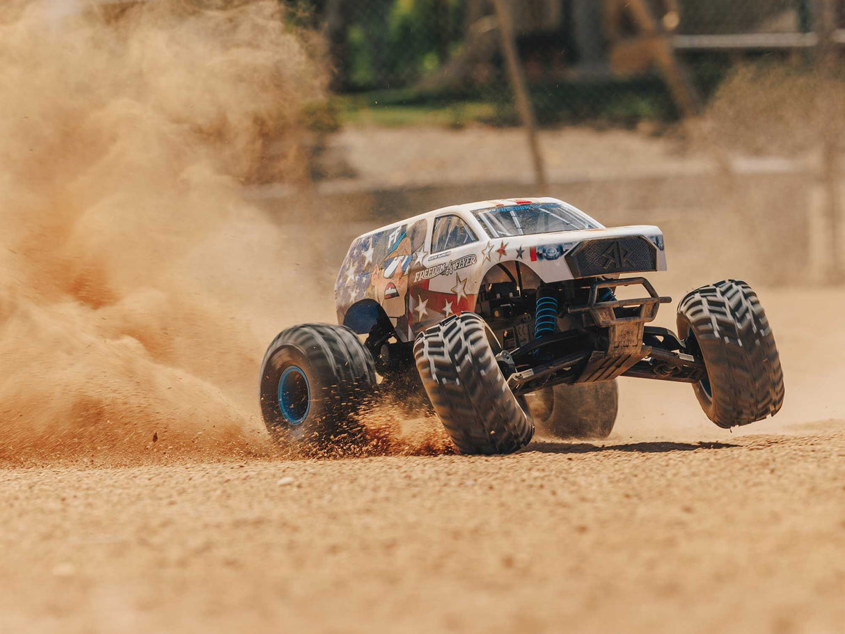 Arrma 1/10 FREEDOM FLYER 223S 2WD RTR Brushed Monster Truck (Battery & Charger included) Pre Order - Expected end of July