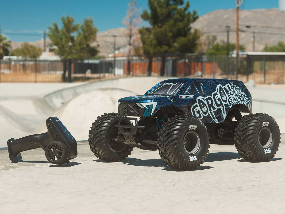 Arrma 1/10 GORGON 223S 2WD RTR Monster Truck Blue/Black - Pre Order - Expected late June