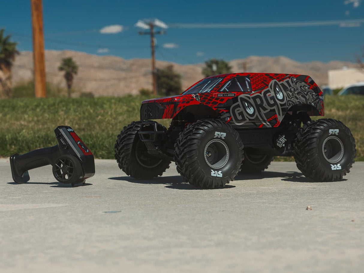 Arrma 1/10 GORGON 223S 2WD RTR Monster Truck Red/Black - Pre Order - Expected late June