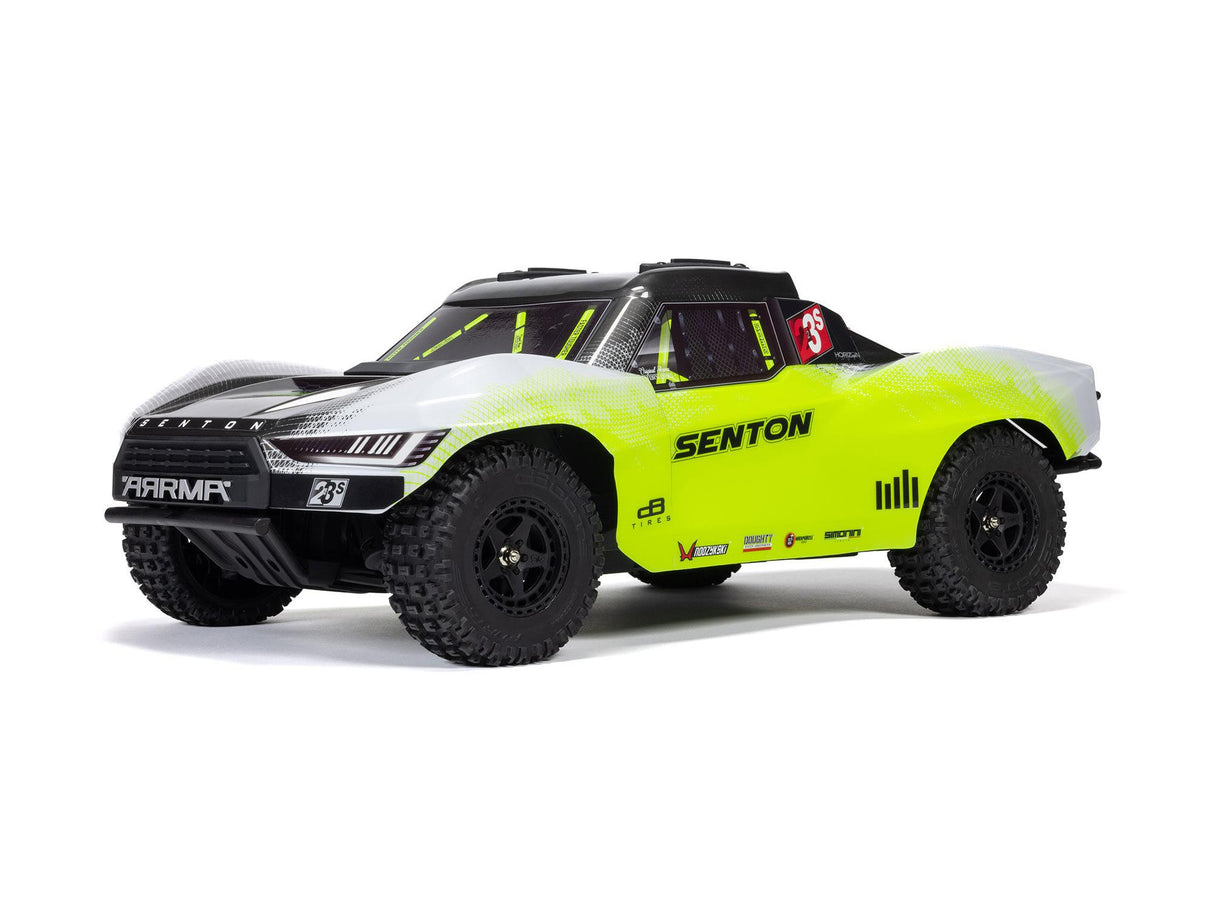 ARRMA 1/10 SENTON 223S BLX 4X4 SCT RTR with DSC Yellow/Gunmetal