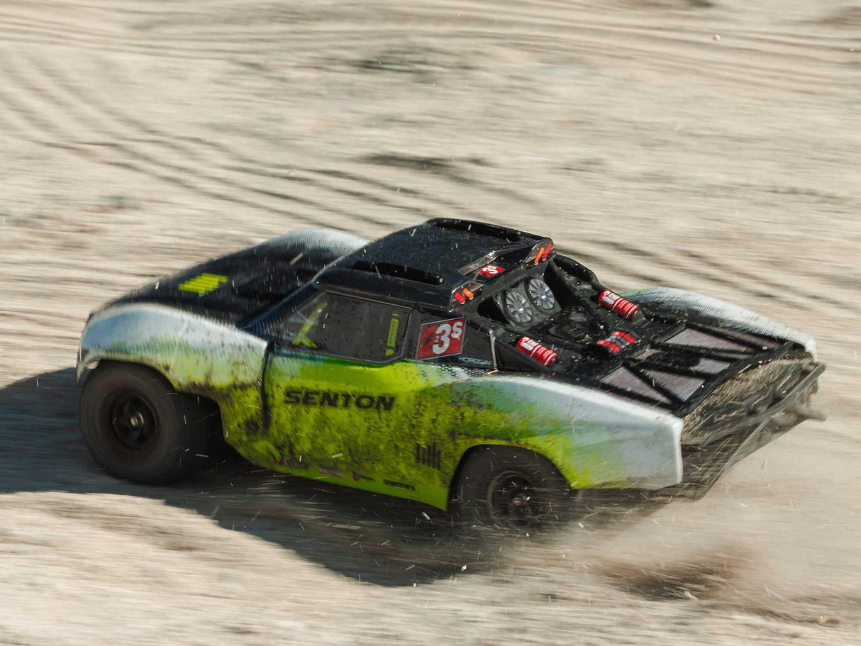 ARRMA 1/10 SENTON 223S BLX 4X4 SCT RTR with DSC Yellow/Gunmetal