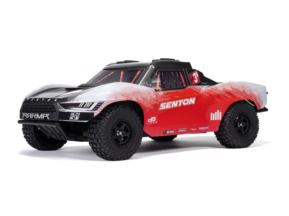 ARRMA 1/10 SENTON 223S BLX 4X4 SCT RTR with DSC Red/Gun Metal