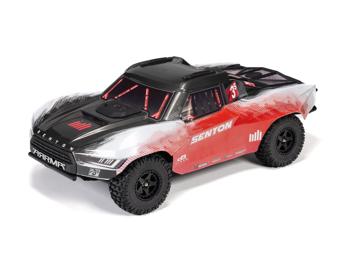 ARRMA 1/10 SENTON 223S BLX 4X4 SCT RTR with DSC Red/Gun Metal