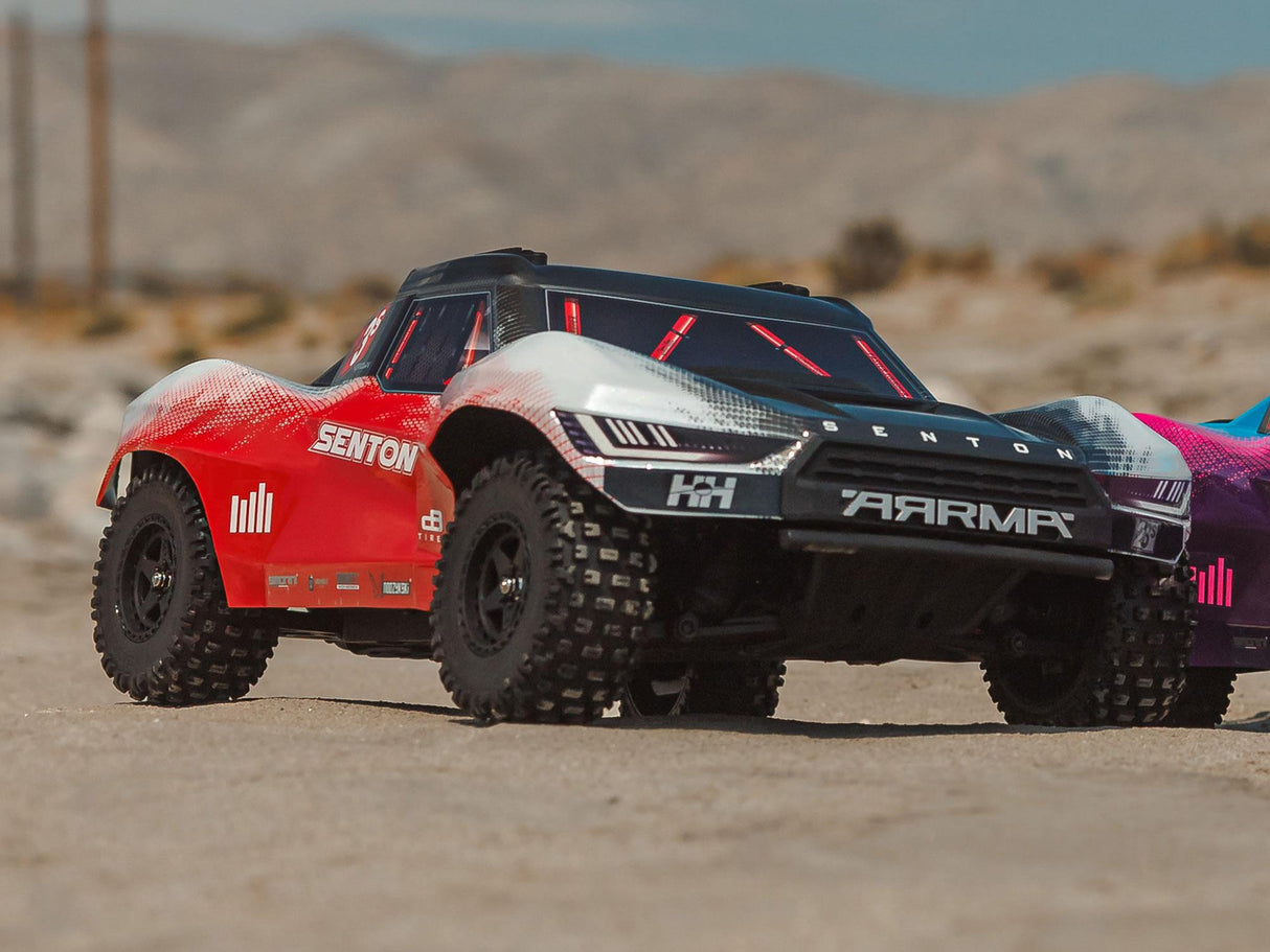 ARRMA 1/10 SENTON 223S BLX 4X4 SCT RTR with DSC Red/Gun Metal