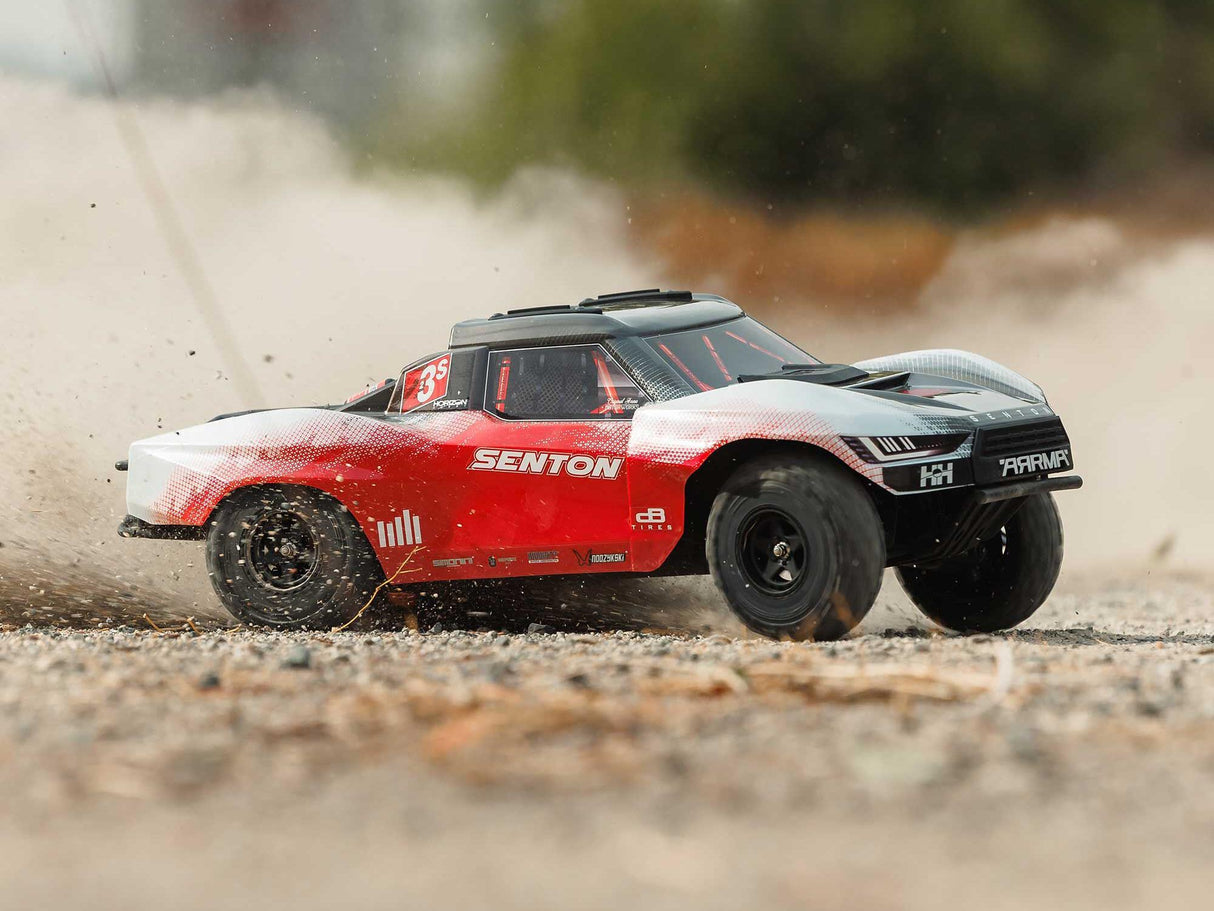 ARRMA 1/10 SENTON 223S BLX 4X4 SCT RTR with DSC Red/Gun Metal