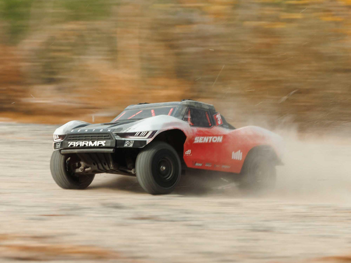 ARRMA 1/10 SENTON 223S BLX 4X4 SCT RTR with DSC Red/Gun Metal