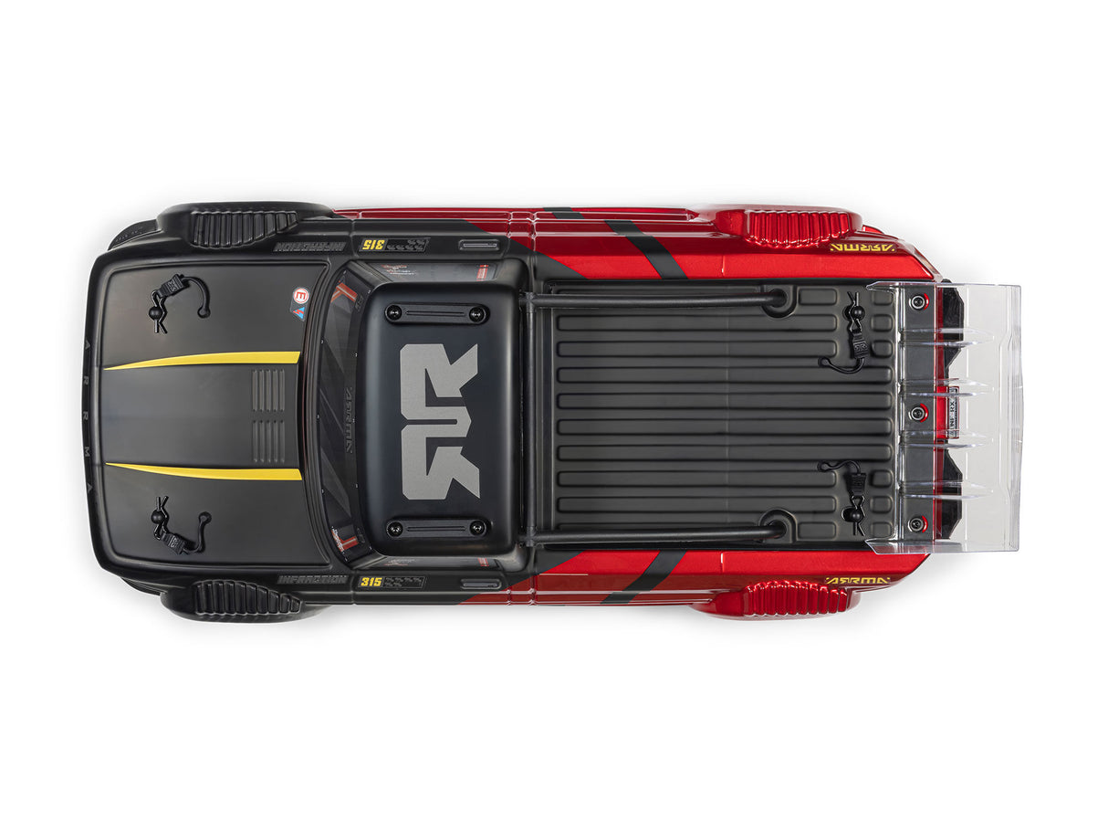 Arrma 1/8 INFRACTION 223S DSC 4X4 RTR Street Bash - Red/Black - Pre Order - Expected Early June