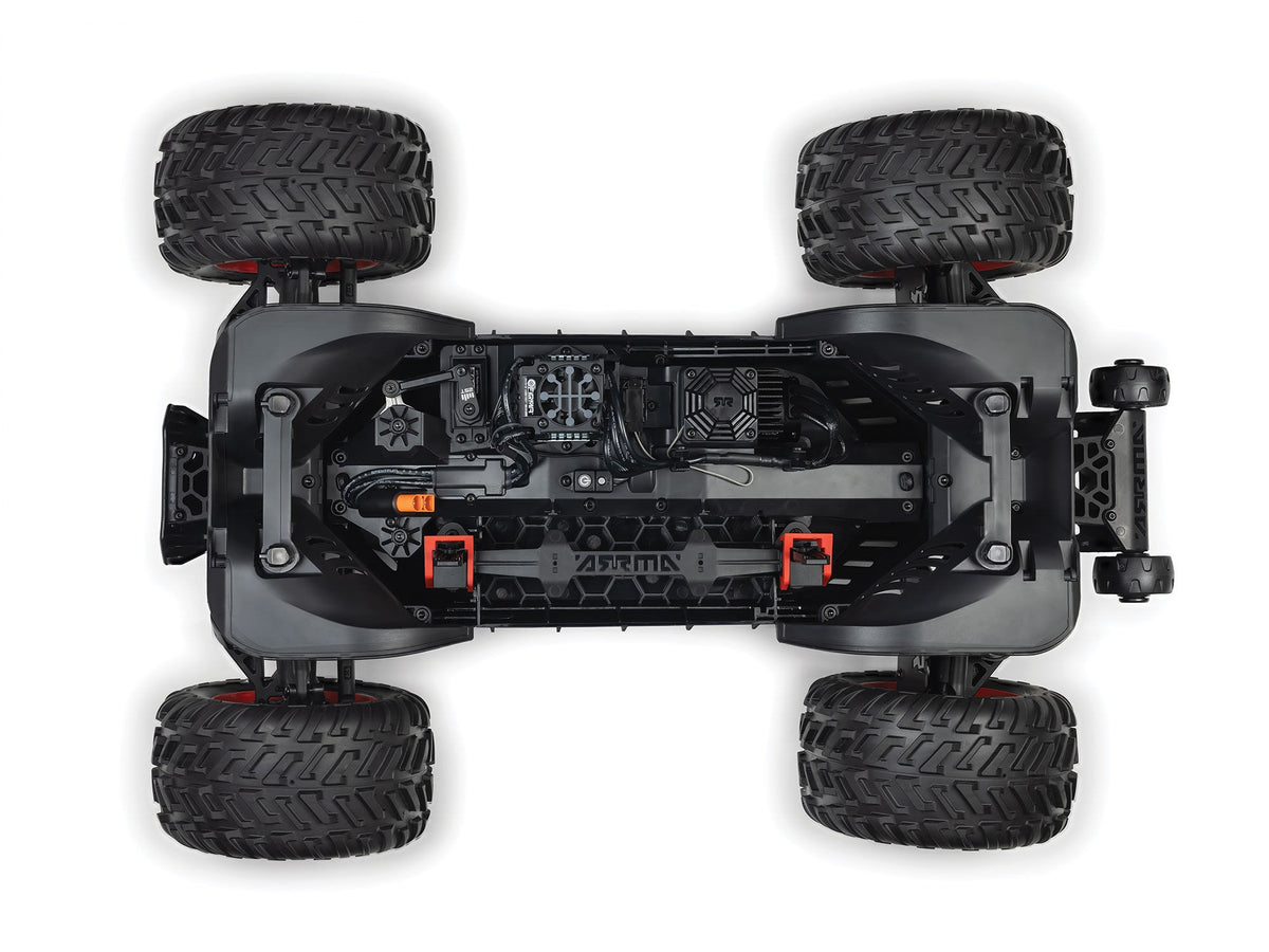 ARRMA 1/8 QUAKE 4S DSC 4X4 RTR Monster Truck - Black/Red - Pre Order - Expected early January 2027