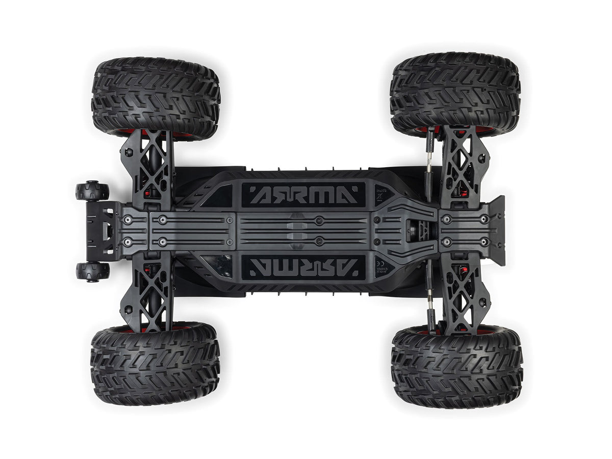 ARRMA 1/8 QUAKE 4S DSC 4X4 RTR Monster Truck - Black/Red - Pre Order - Expected early January 2027