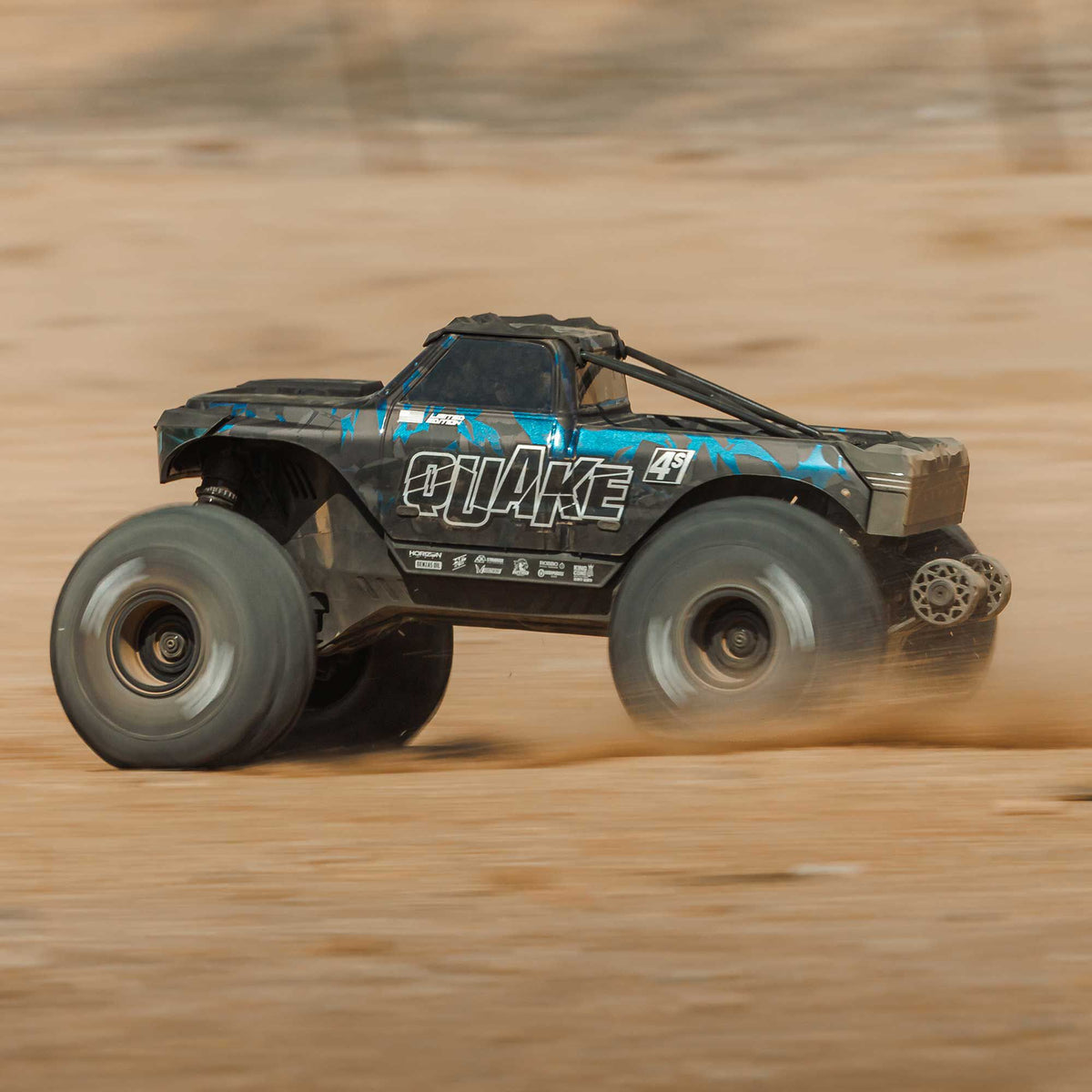 ARRMA 1/8 QUAKE 4S DSC 4X4 RTR Monster Truck - LE Black/Pearl - Pre Order - Expected early January 2027