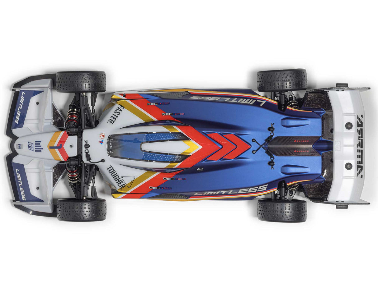 Arrma 1/7 LIMITLESS 8S AVC 4X4 RTR BLX Street Speed - White/Blue