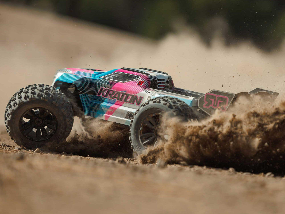 Arrma 1/8 KRATON 6S V6 4X4 BLX Speed Monster Truck RTR - Pink