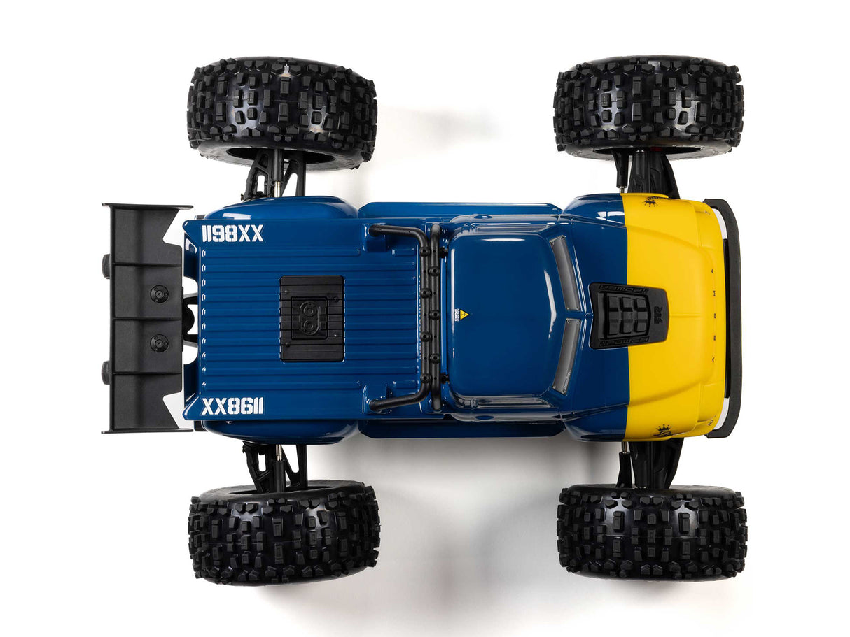 Arrma 1/8 NOTORIOUS 6S V6 4X4 BLX Stunt Truck RTR - Blue