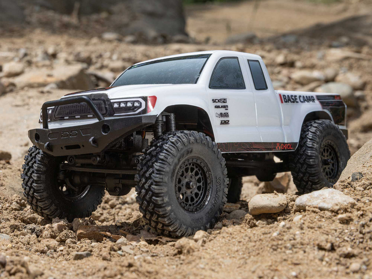 Axial 1/24 SCX24 Base Camp 4WD Rock Crawler RTR White