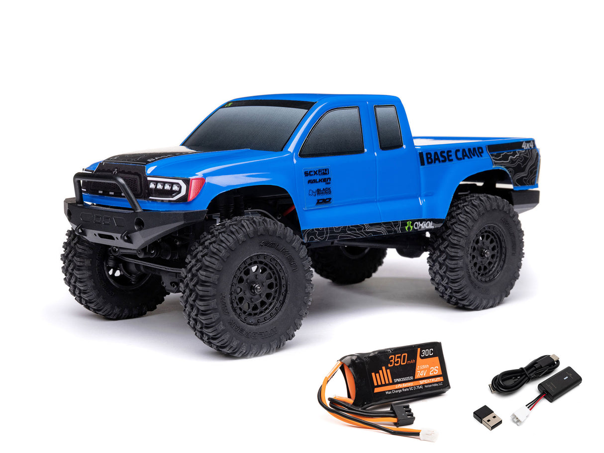 Axial 1/24 SCX24 Base Camp 4WD Rock Crawler RTR Blue
