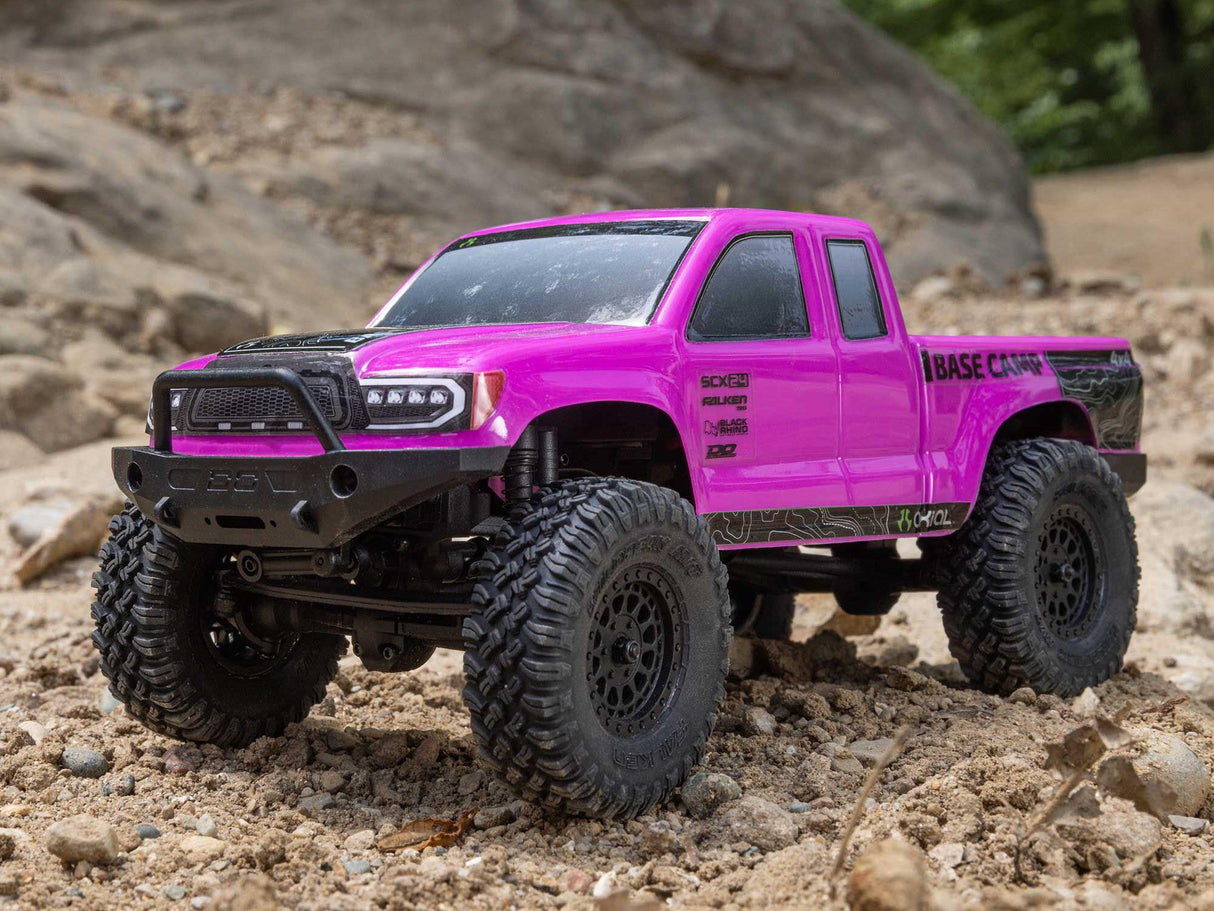Axial 1/24 SCX24 Base Camp 4WD Rock Crawler RTR Pink