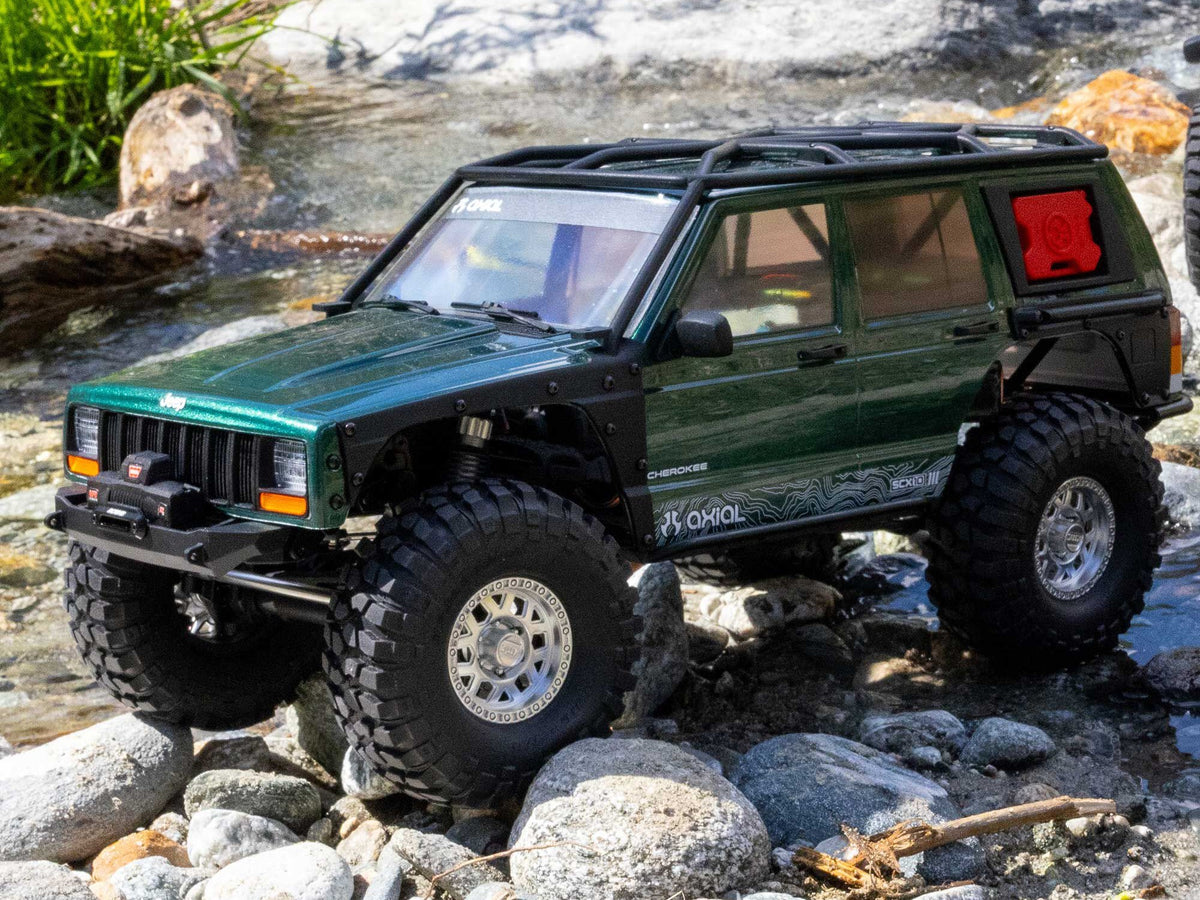 Axial 1/10 SCX10 III Jeep Cherokee XJ 4X4 RTR Rock Crawler - Green - Pre Order - Expected November