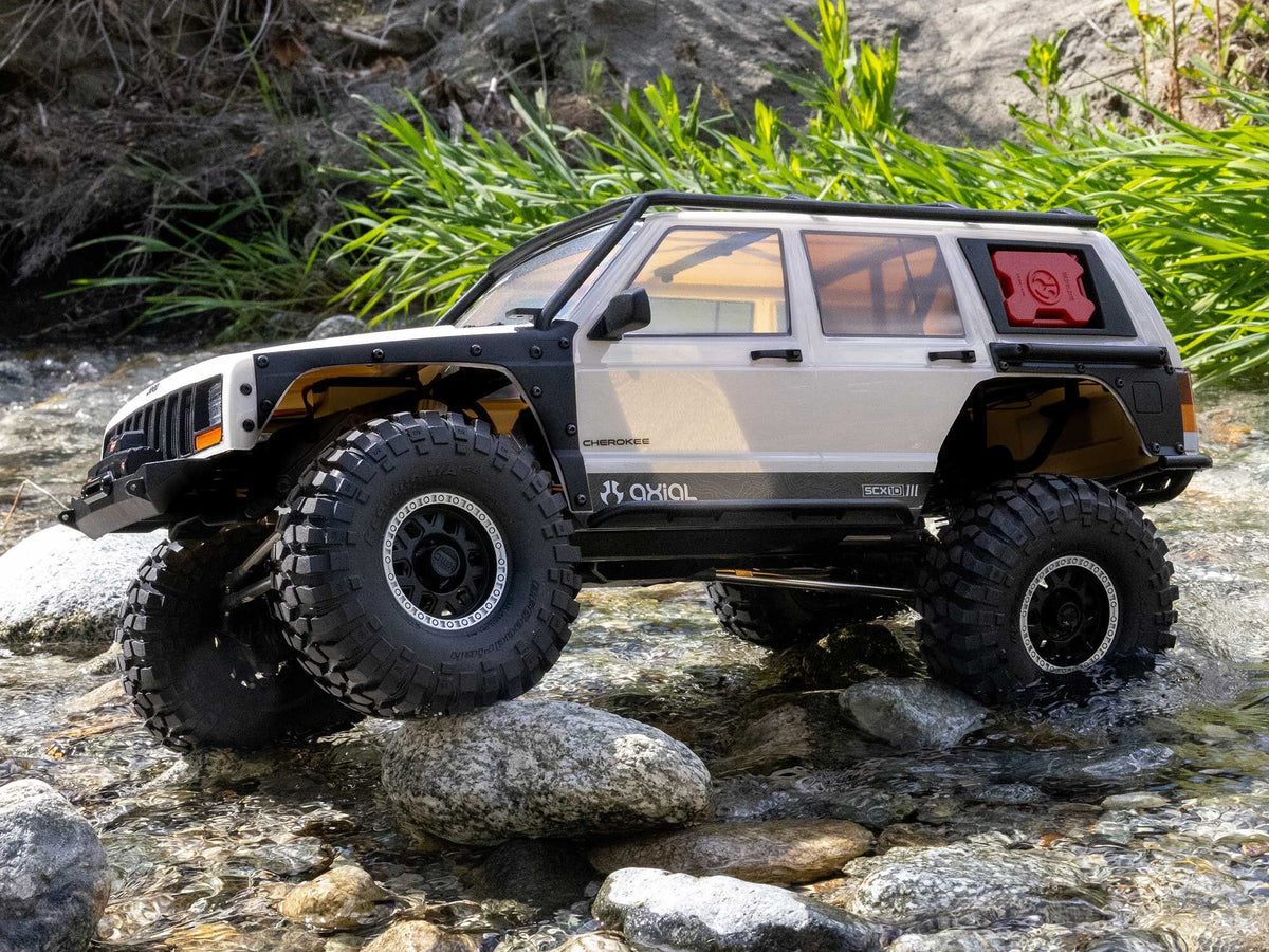 Axial 1/10 SCX10 III Jeep Cherokee XJ 4X4 RTR Rock Crawler - White- Pre Order - Expected November