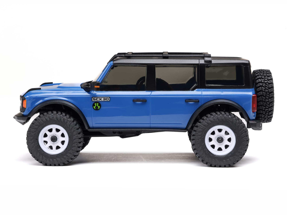 Axial 1/30 SCX30 Ford Bronco 4X4 RTR Rock Crawler Blue - FOR PRE ORDER - EXPECTED DECEMBER