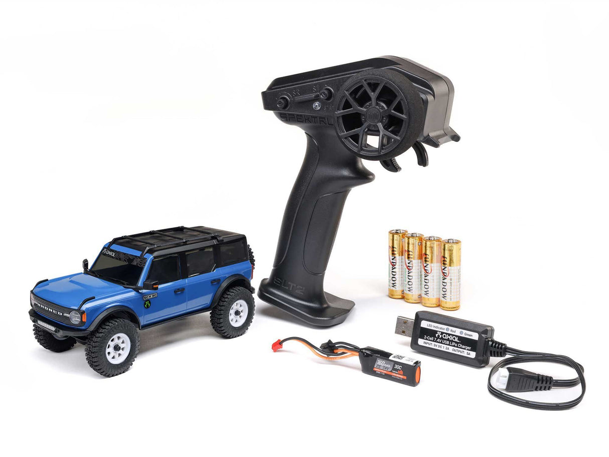 Axial 1/30 SCX30 Ford Bronco 4X4 RTR Rock Crawler Blue - FOR PRE ORDER - EXPECTED DECEMBER