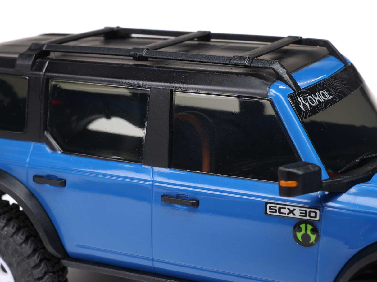Axial 1/30 SCX30 Ford Bronco 4X4 RTR Rock Crawler Blue - FOR PRE ORDER - EXPECTED DECEMBER