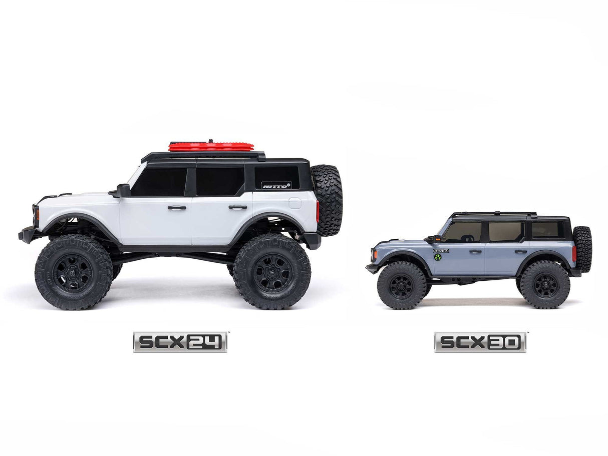 Axial 1/30 SCX30 Ford Bronco 4X4 RTR Rock Crawler Grey- FOR PRE ORDER - EXPECTED DECEMBER