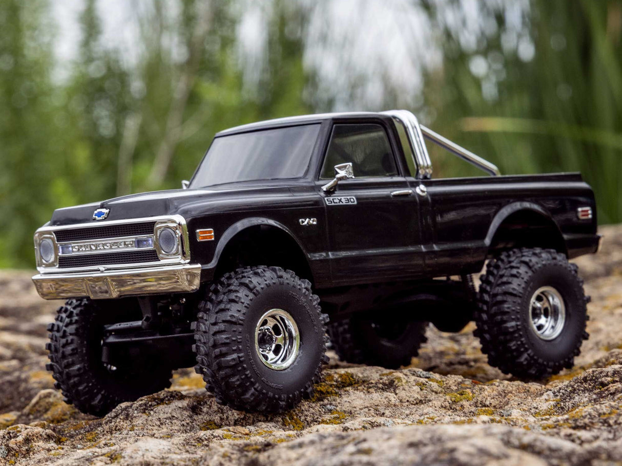 Axial 1/30 SCX30 Chevrolet K10 4X4 RTR Brushed Rock Crawler - Black - Complete - PRE ORDER - EXPECTED EARLY MARCH