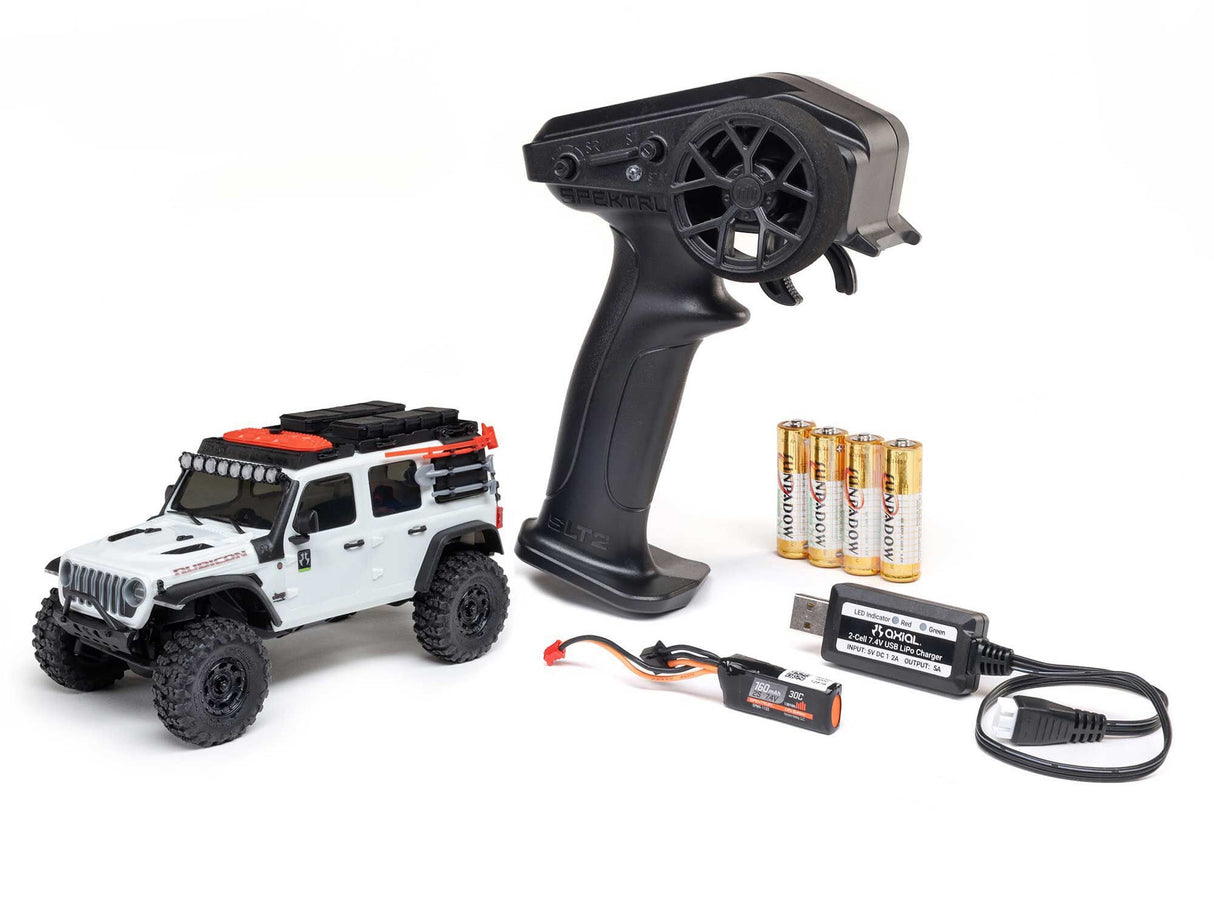 Axial 1/30 SCX30 Jeep Wrangler JLU 4X4 RTR Rock Crawler White - FOR PRE ORDER - EXPECTED DECEMBER